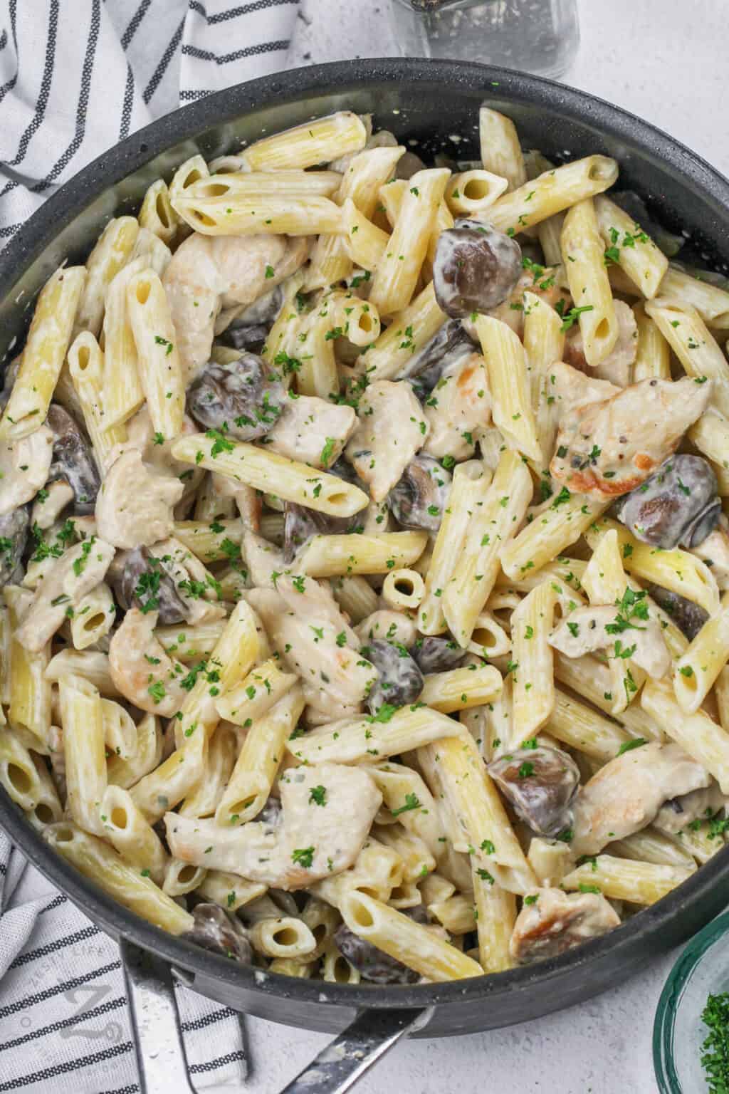Chicken Boursin Cheese Pasta (Quick Prep!) - Our Zesty Life