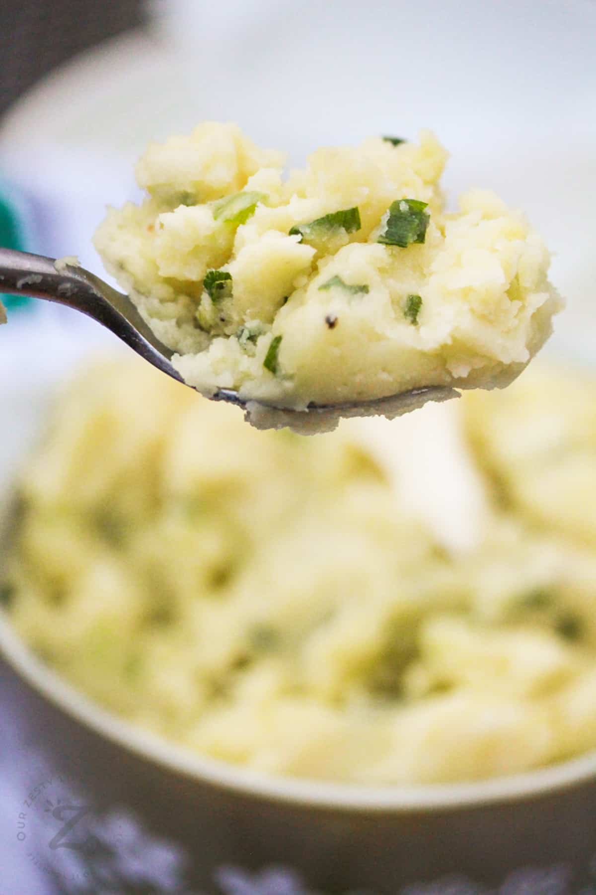 Irish Potatoes on a spoon