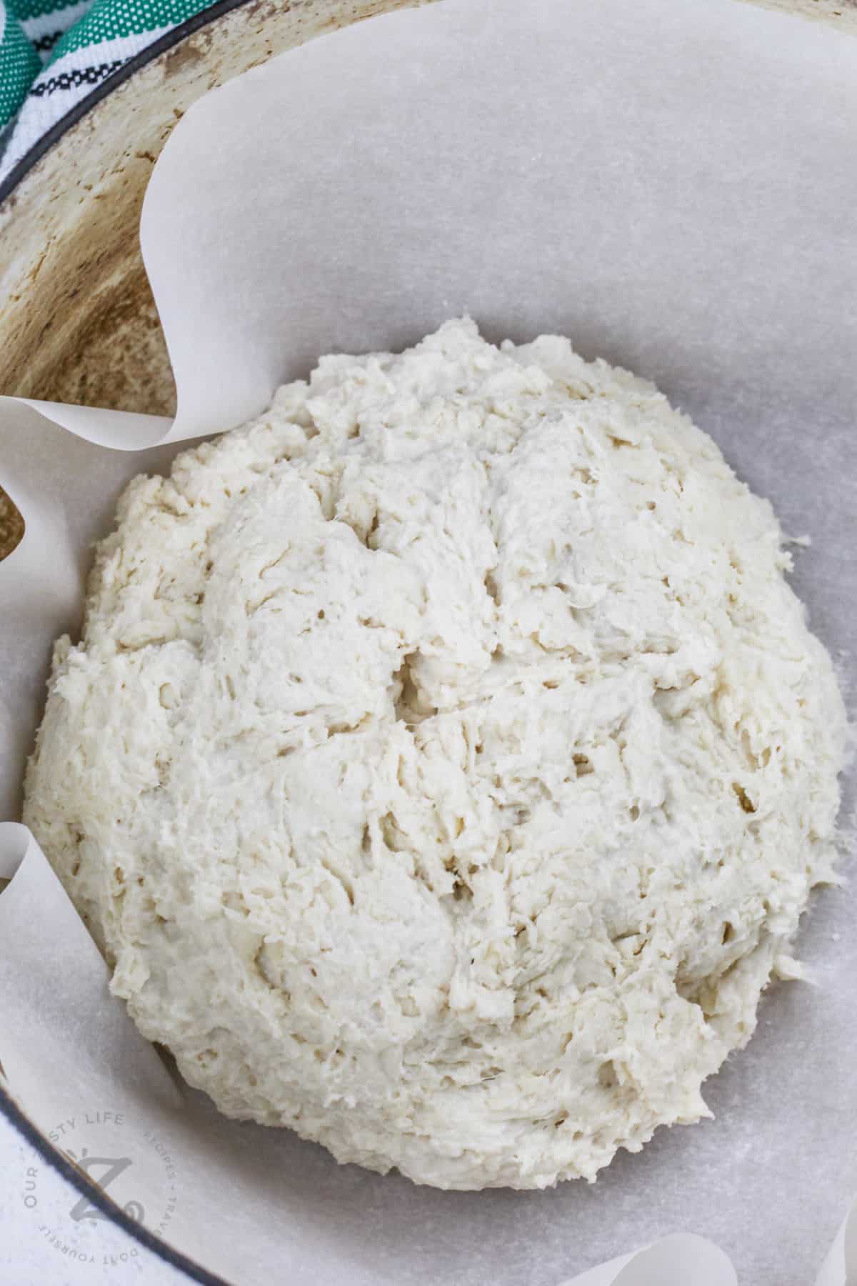 Irish Soda Bread after mixing and forming into a ball