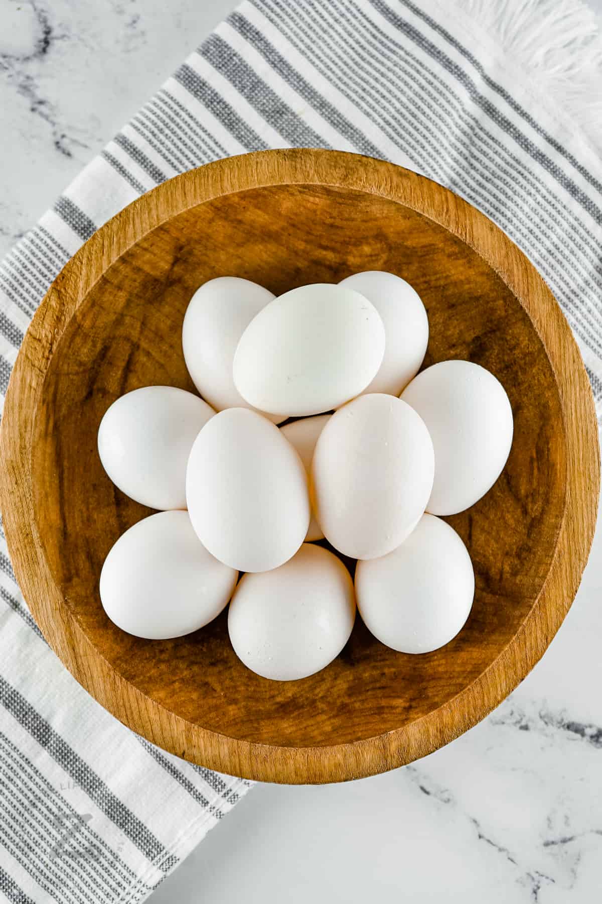 eggs in a basket to make Air Fryer Boiled Eggs