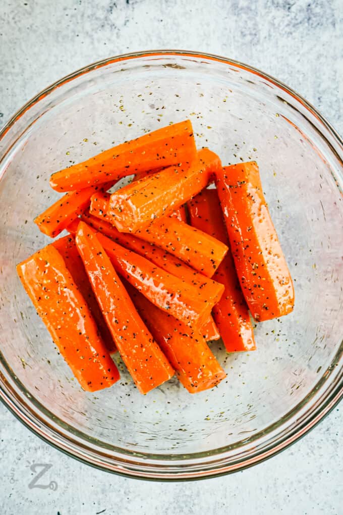 seasoned carrots to make Air Fryer Carrots