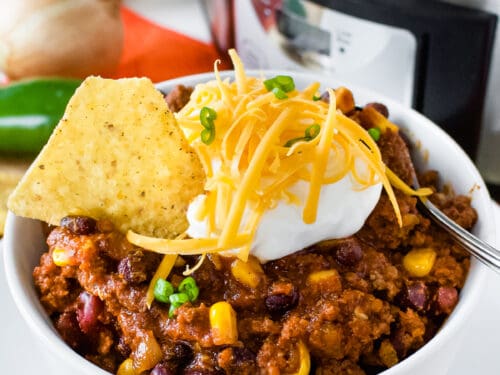 Easy Crockpot Black Bean Chili (So Easy To Make) - Our Zesty Life