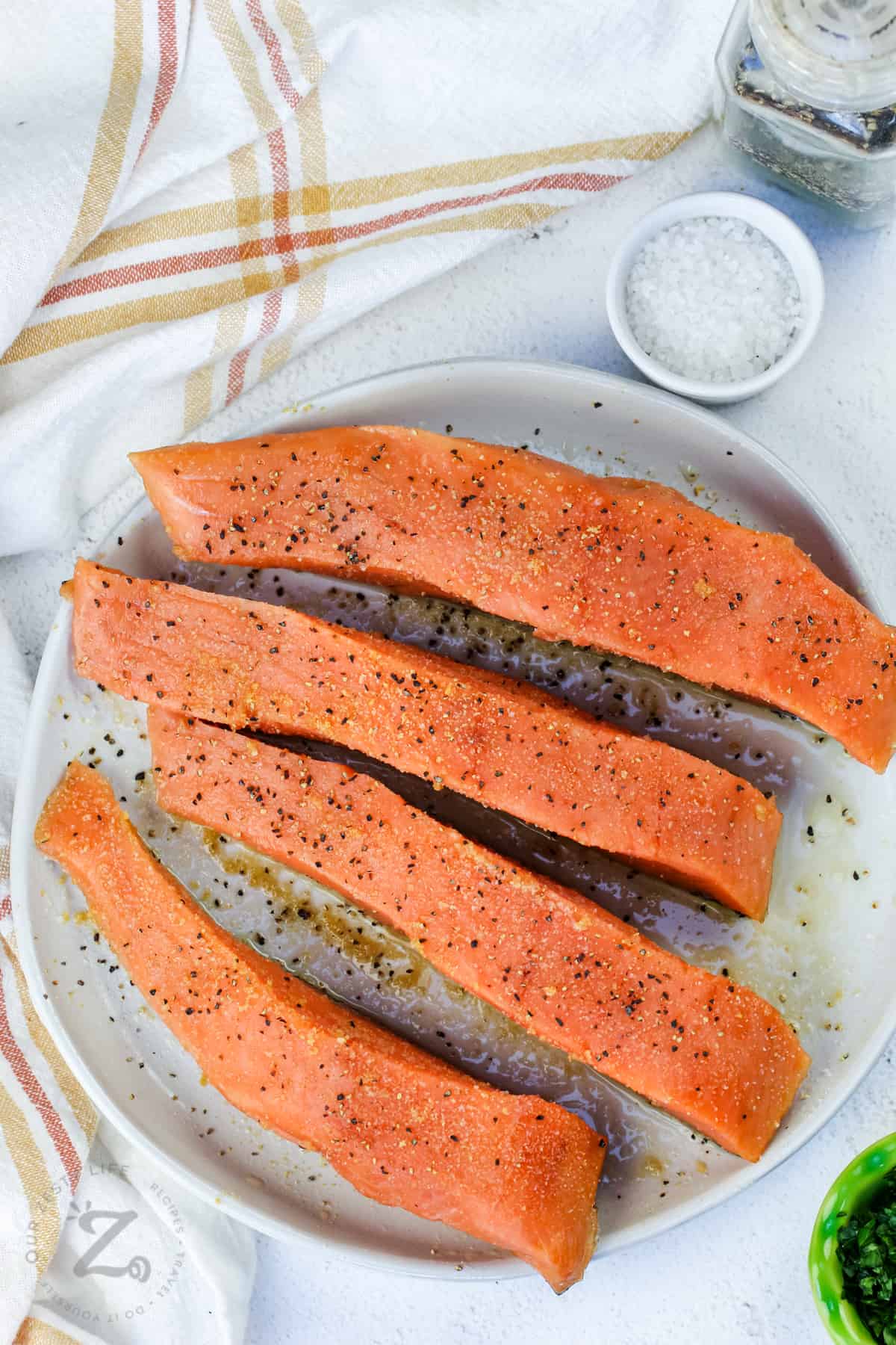 seasoned salmon to make Air Fryer Salmon