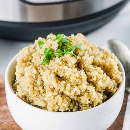 plated Instant Pot Quinoa