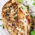 Lime Chicken with rice