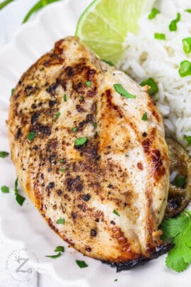 Lime Chicken with rice