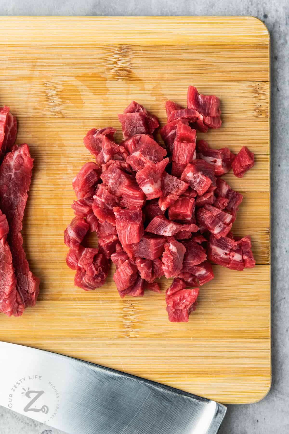 pieces of beef to make Slow Cooker Mongolian Beef