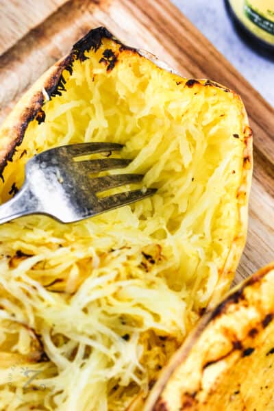 Air Fryer Spaghetti Squash (Just 3 Ingredients!) - Our Zesty Life