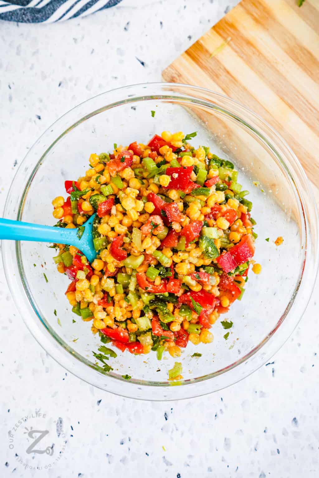 Corn Salad (Summer Crisp!) - Our Zesty Life