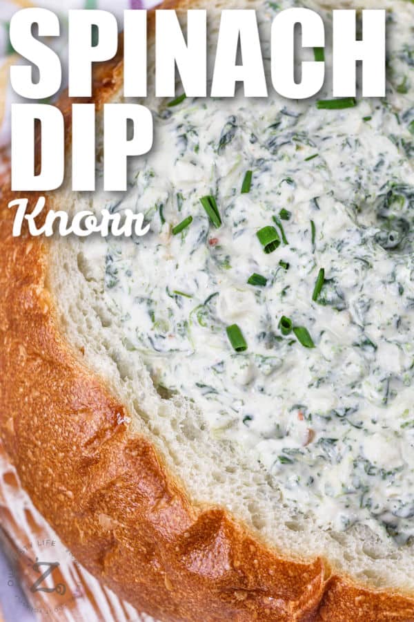creamy Spinach Dip with a title