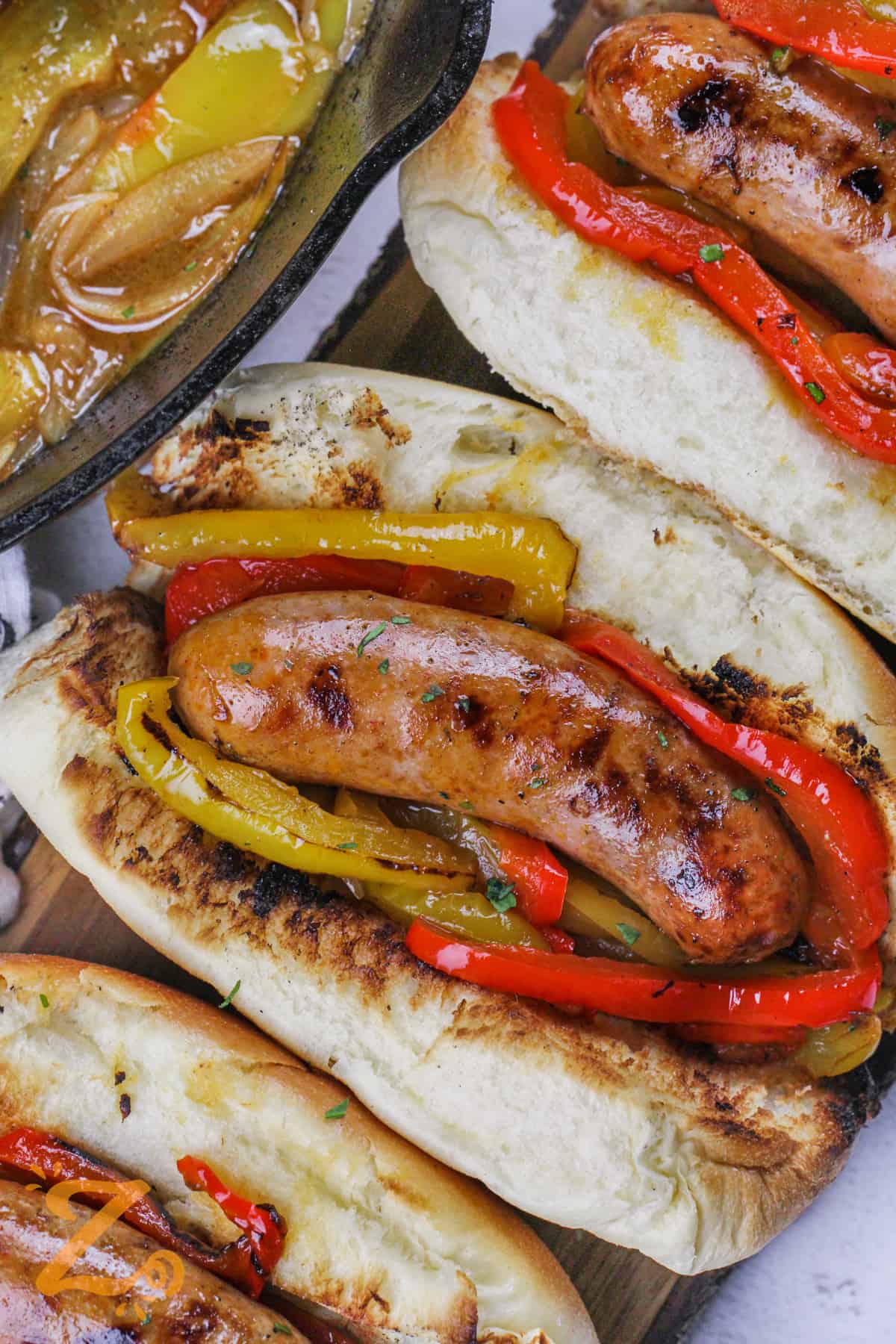 Grilled Italian Sausage and Peppers