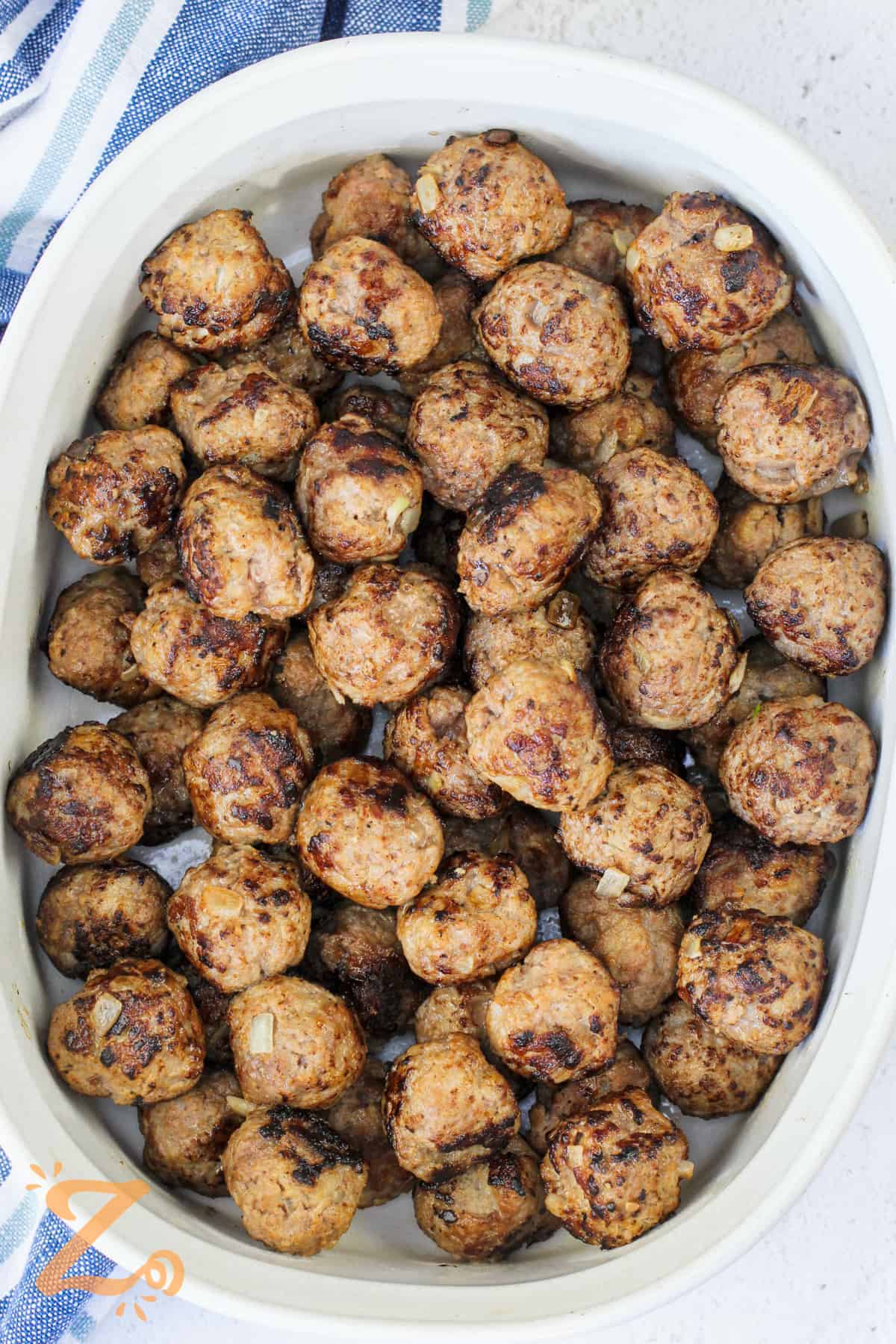 Swedish Meatballs in a dish