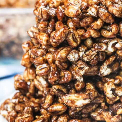 3 squares of puffed wheat stacked