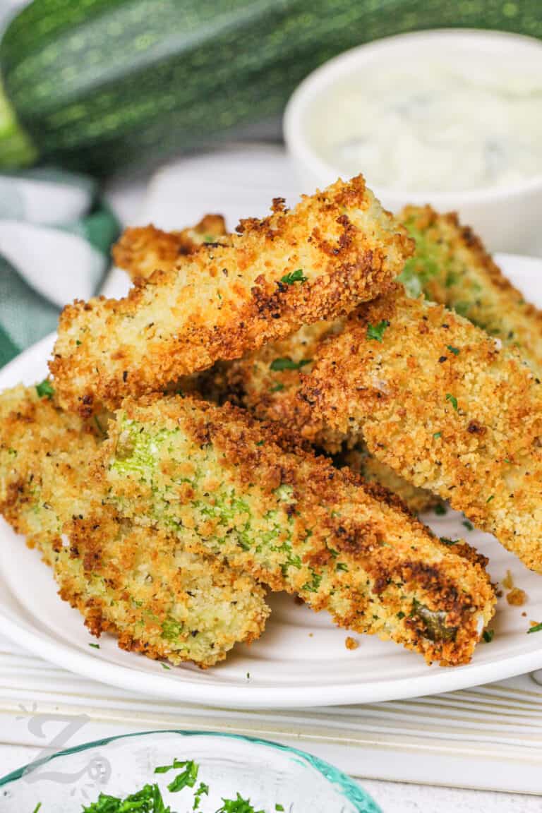 Air Fryer Zucchini Sticks (So Crispy And Easy!) - Our Zesty Life