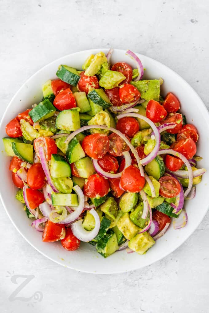 Avocado Salad (Ready in just 15 Minutes!) - Our Zesty Life