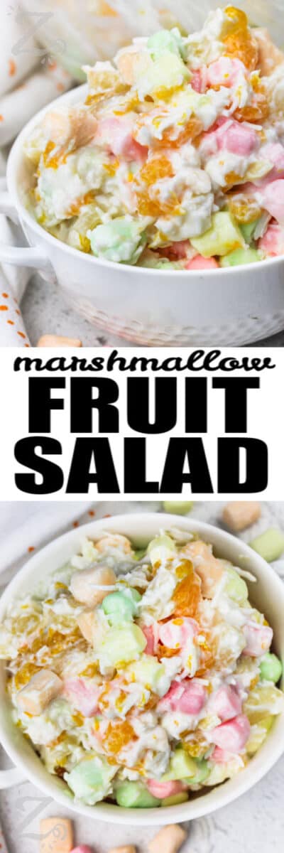 Marshmallow Salad (Easy 10 Minute Prep!) - Our Zesty Life