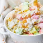 Marshmallow Salad in a bowl