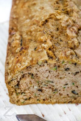 close up of Zucchini Bread
