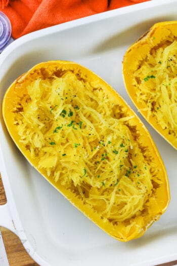 Microwave Spaghetti Squash (15 Minutes To Cook) - Our Zesty Life