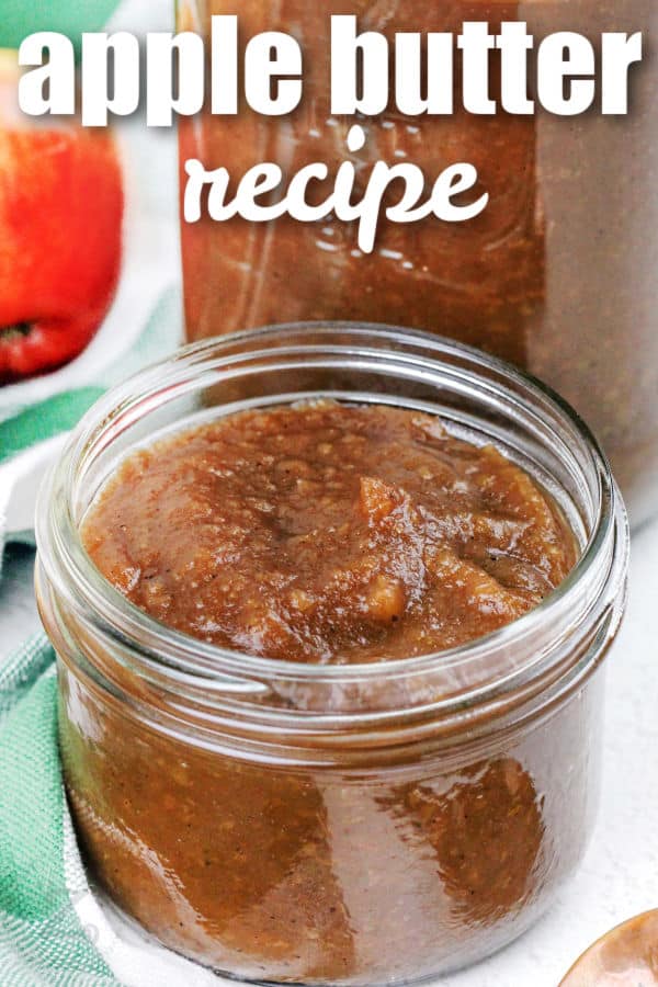 Apple Butter recipe in jars