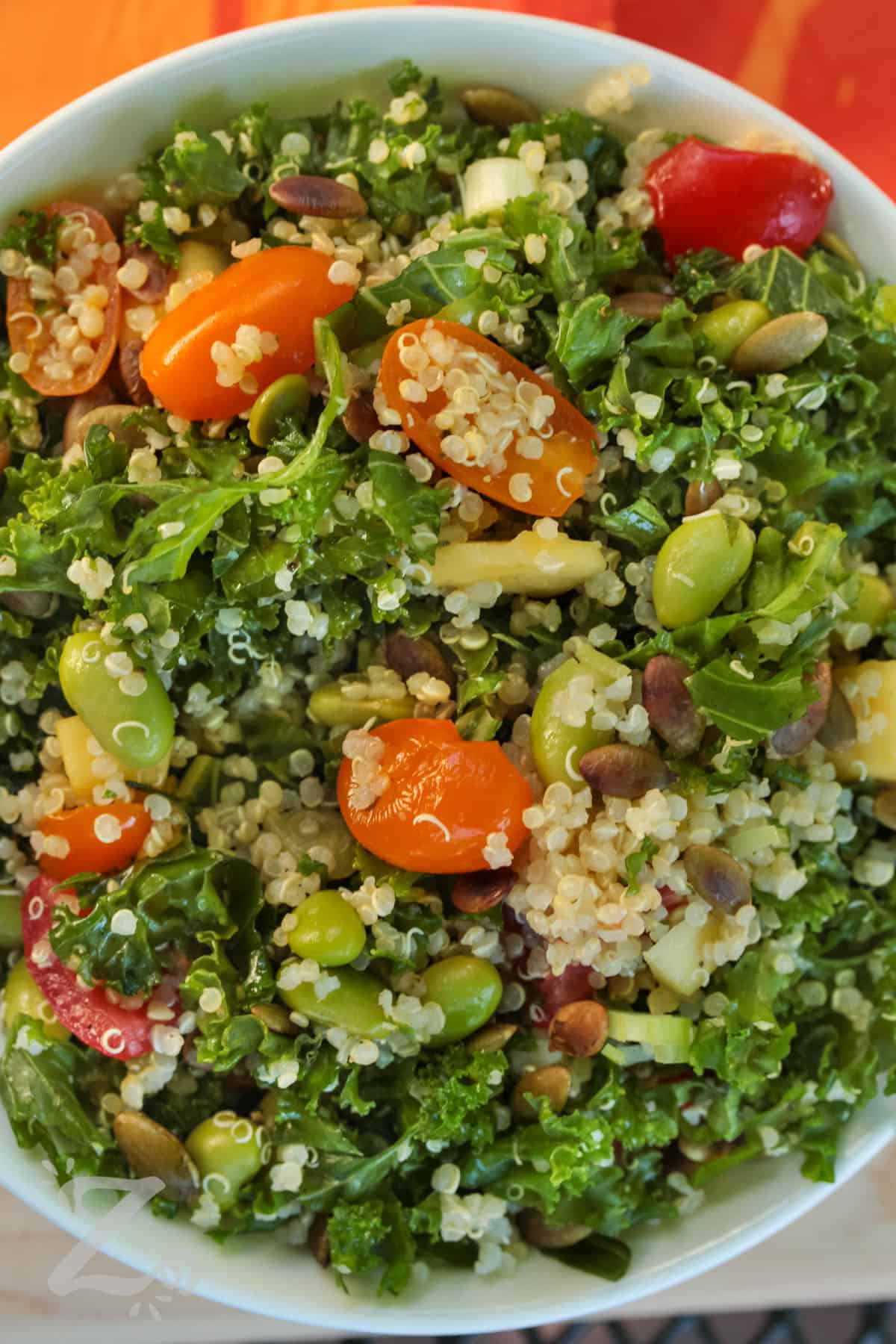 Kale Quinoa Salad with nuts