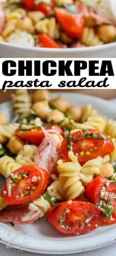 Chickpea Pasta Salad (Fresh And Delicious!) - Our Zesty Life