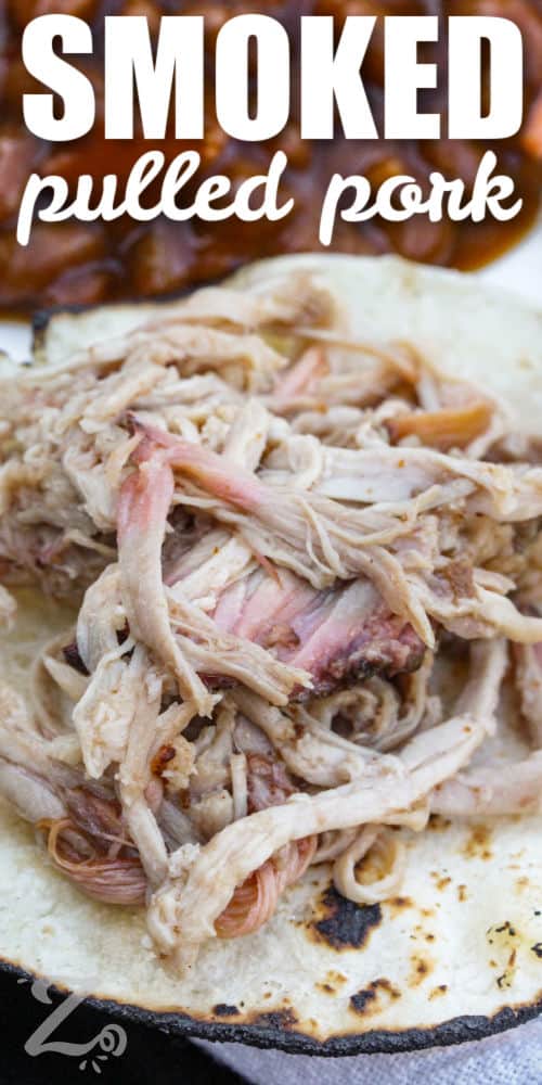 Smoked Pulled Pork with a title