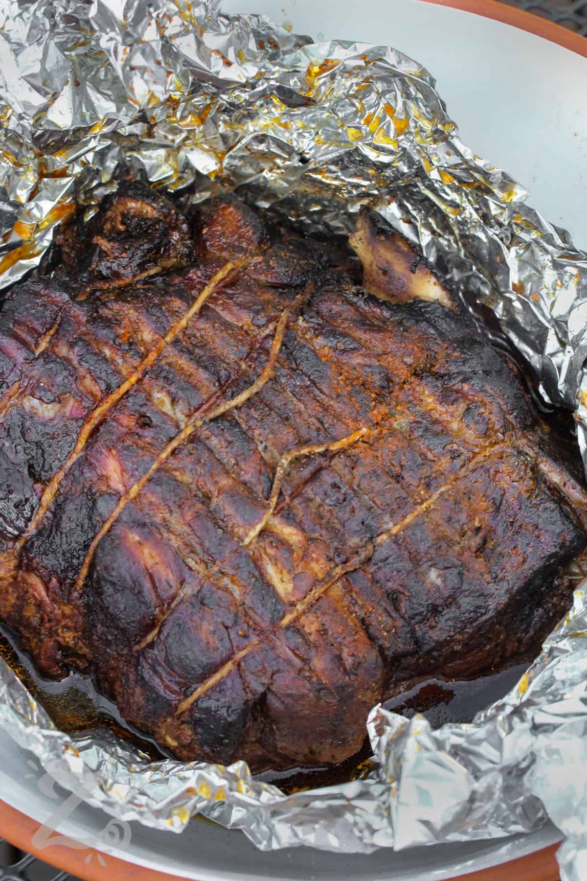 Smoked Pulled Pork in tin foil