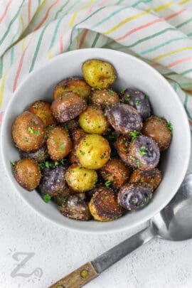 seasoned Fried Potatoes in a bowl