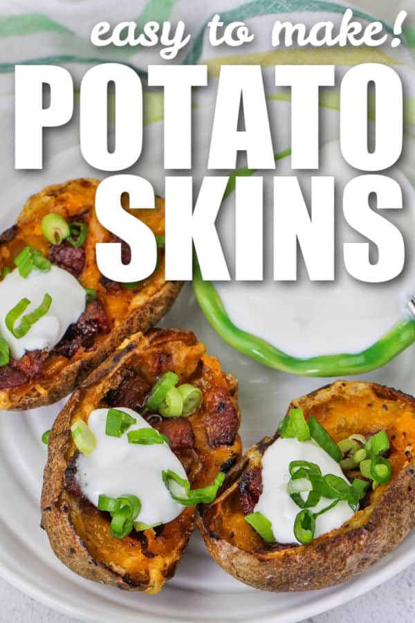 easy to make Potato Skins with writing