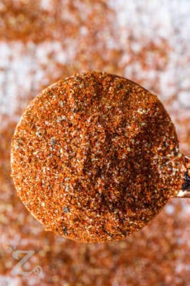 close up of Pork Rub in a spoon