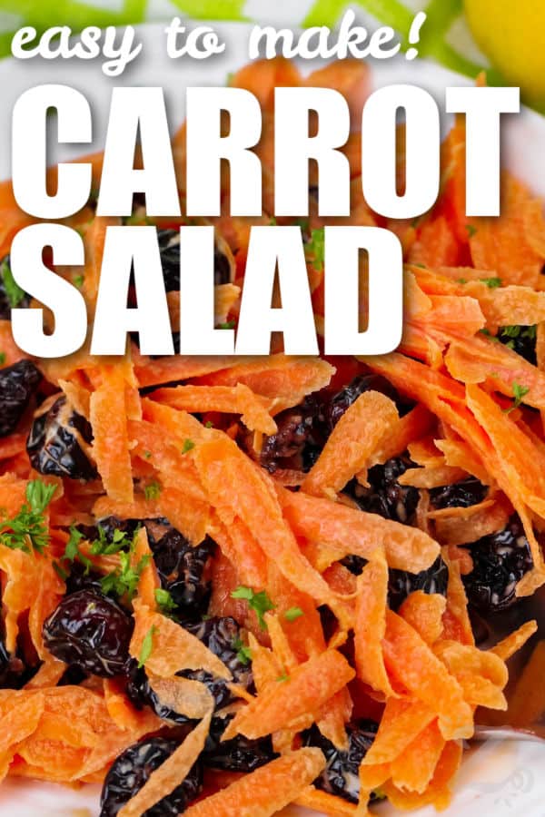 easy to make Carrot Salad with a title