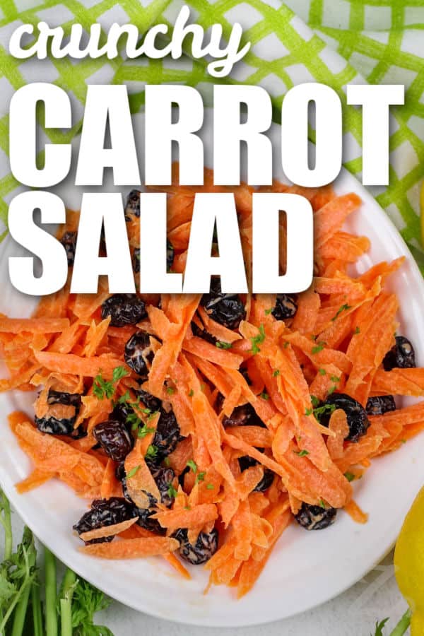 crunchy Carrot Salad with a title
