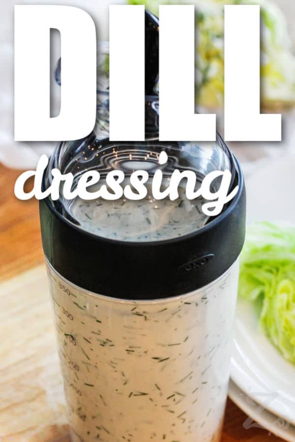 jar of Dill Dressing with title