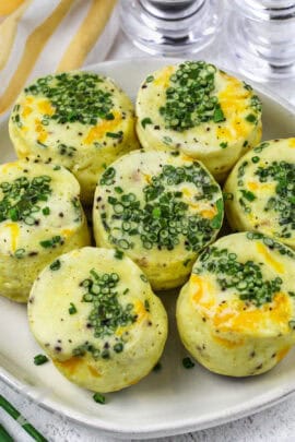 Instant Pot Egg Bites with chives