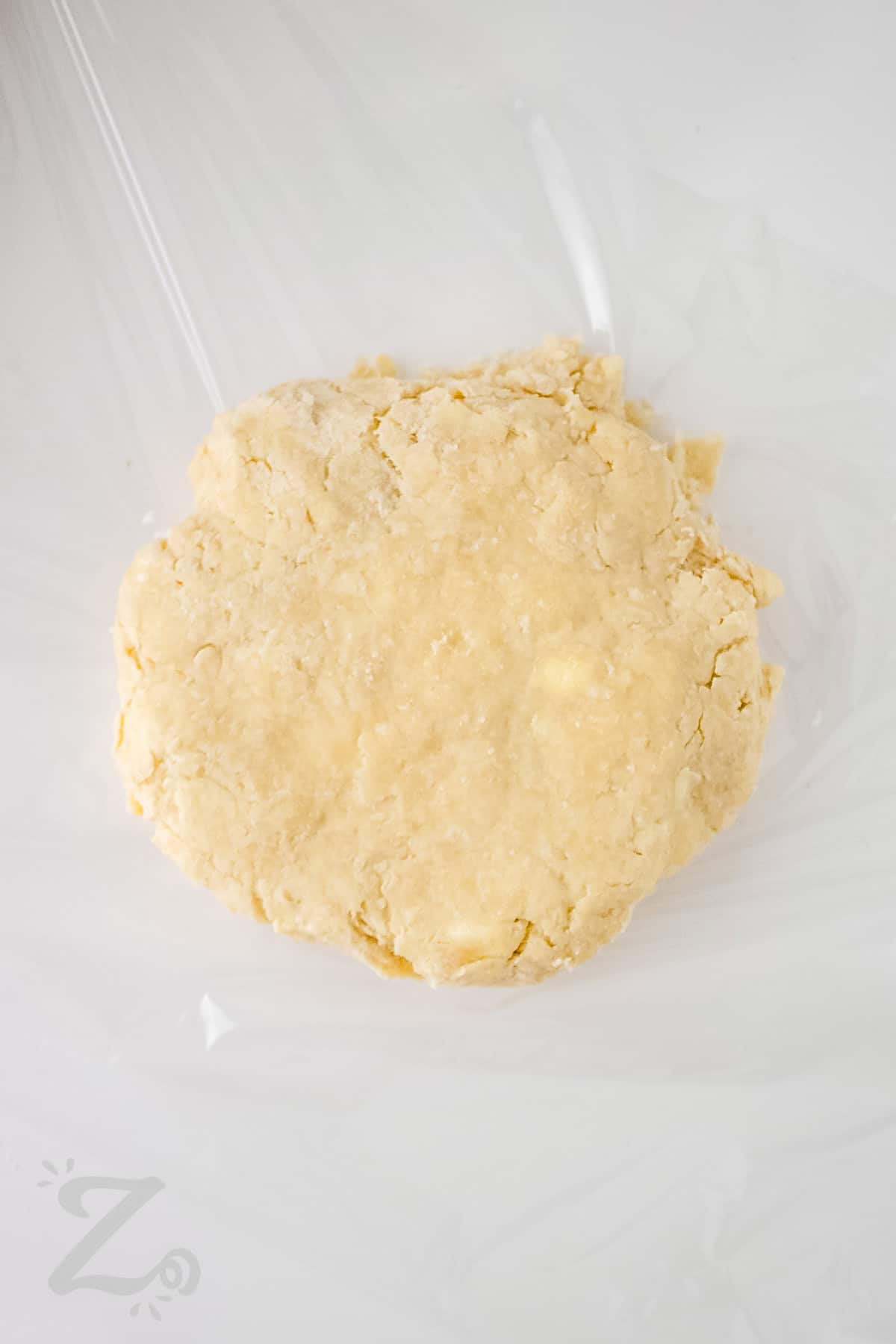 rolling Easy Pie Crust dough into a ball