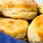 close up of easy Buttermilk Biscuits