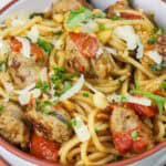 horizontal one pot pasta