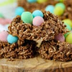 stack of Bird’s Nest Cookies