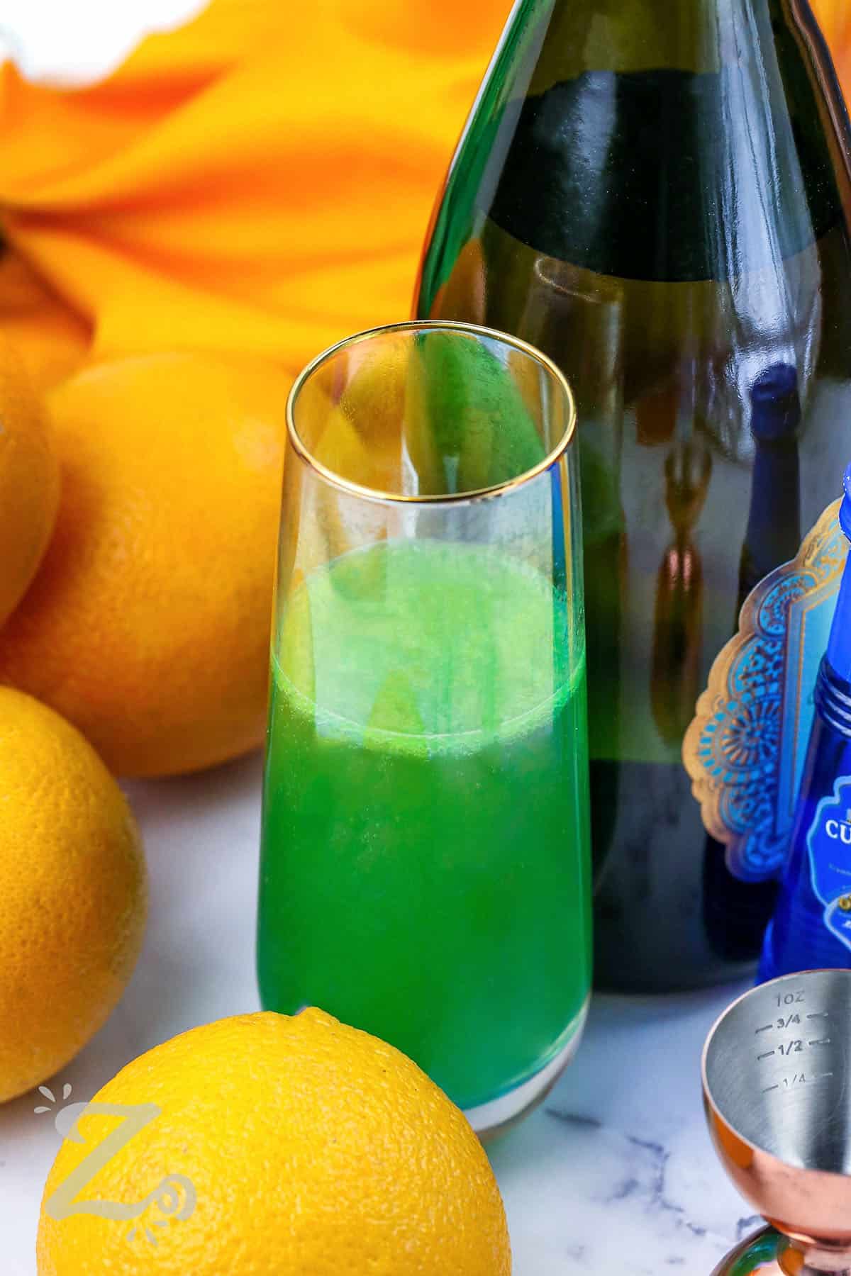 glass of Green Mimosa
