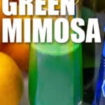 easy to make Green Mimosa with writing