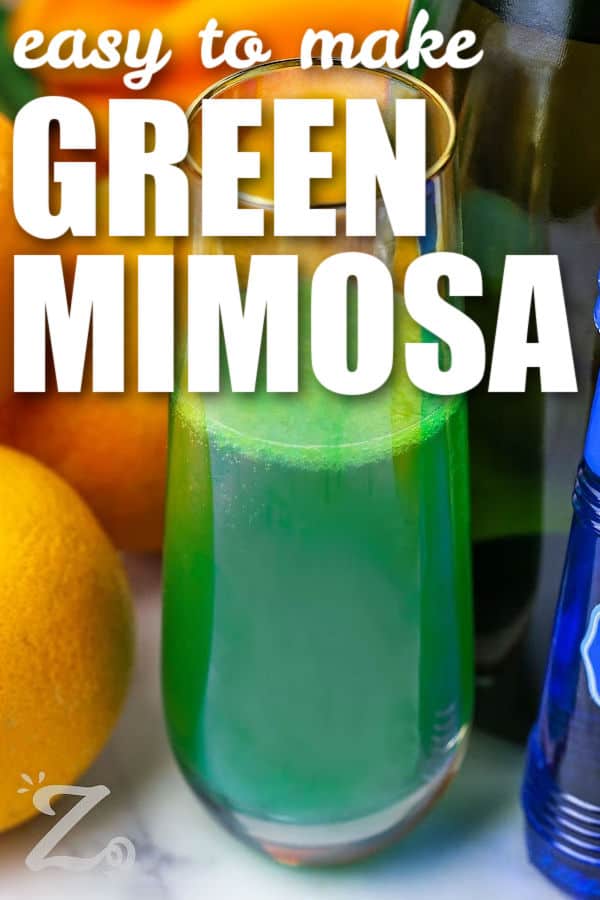 easy to make Green Mimosa with writing