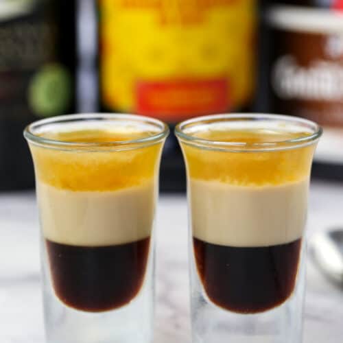 B52 Shot in shot glasses