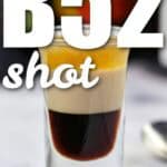 cloes up of B52 Drink shot with a title