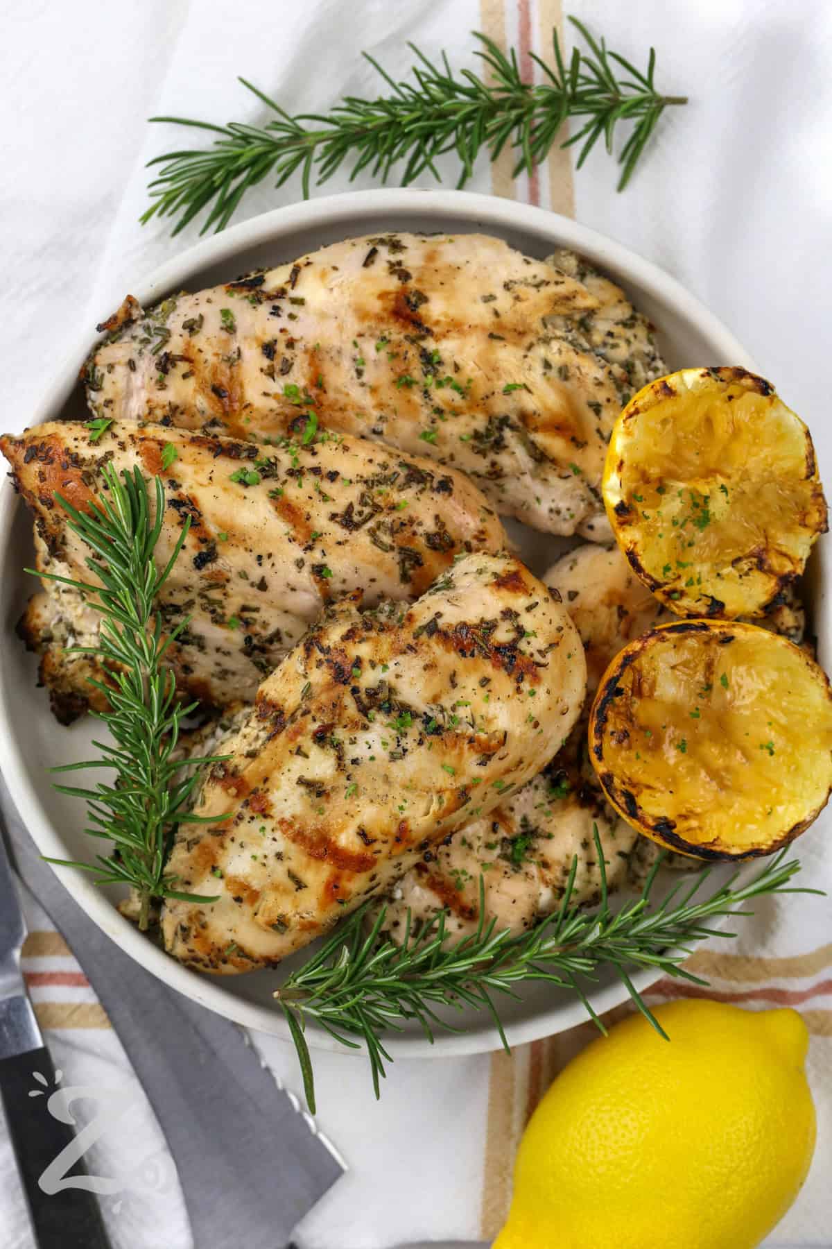 Grilled Chicken breasts on a plate
