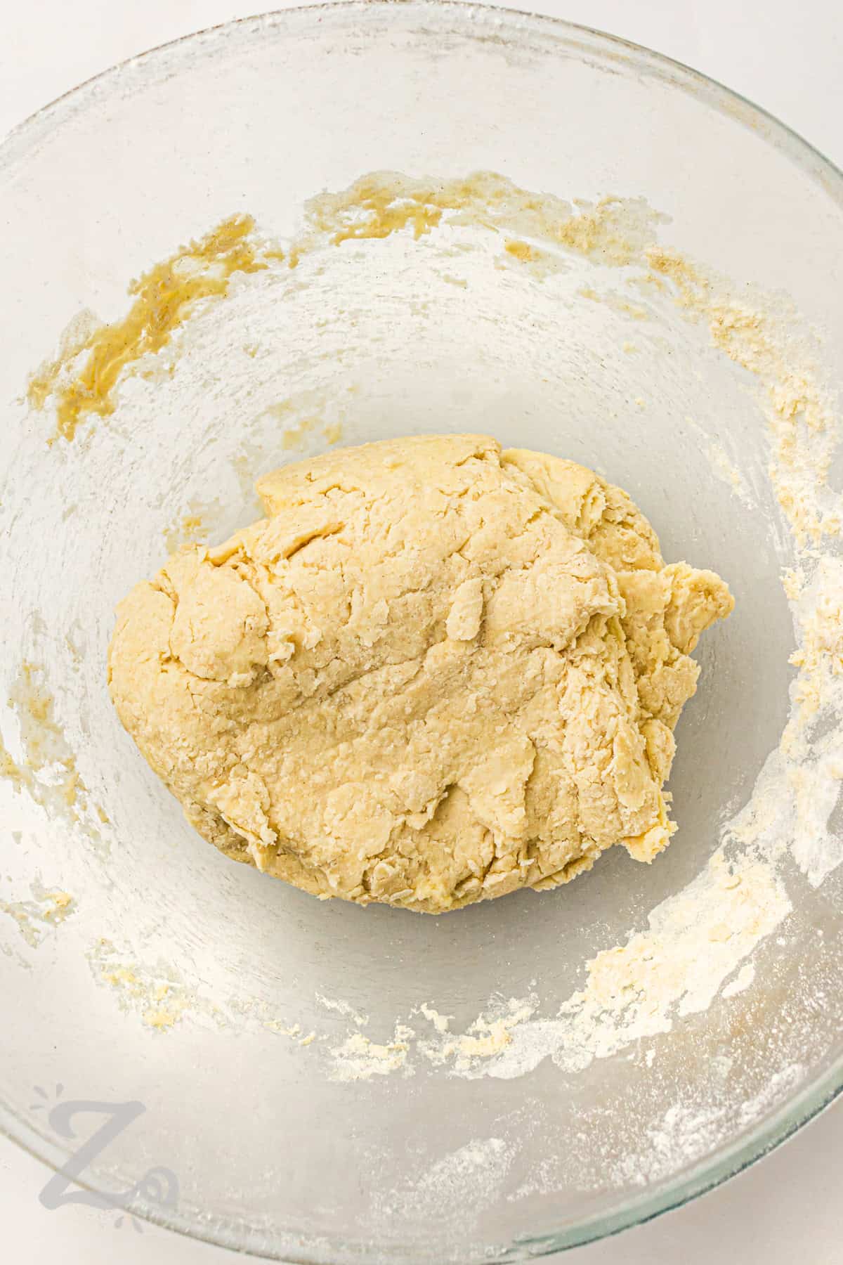 Strawberry Shortcake dough rolled into a ball