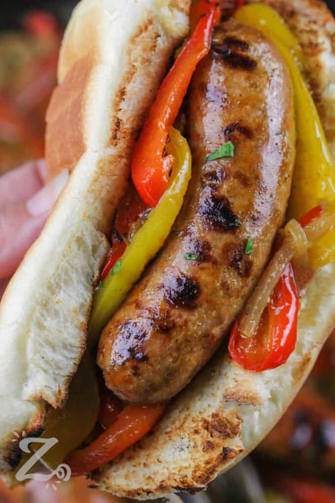Italian Sausage and Peppers (Easy Grilled Entree!)