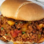close up of Manwich Sloppy Joes