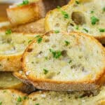 close up of crisp Crostini Recipe